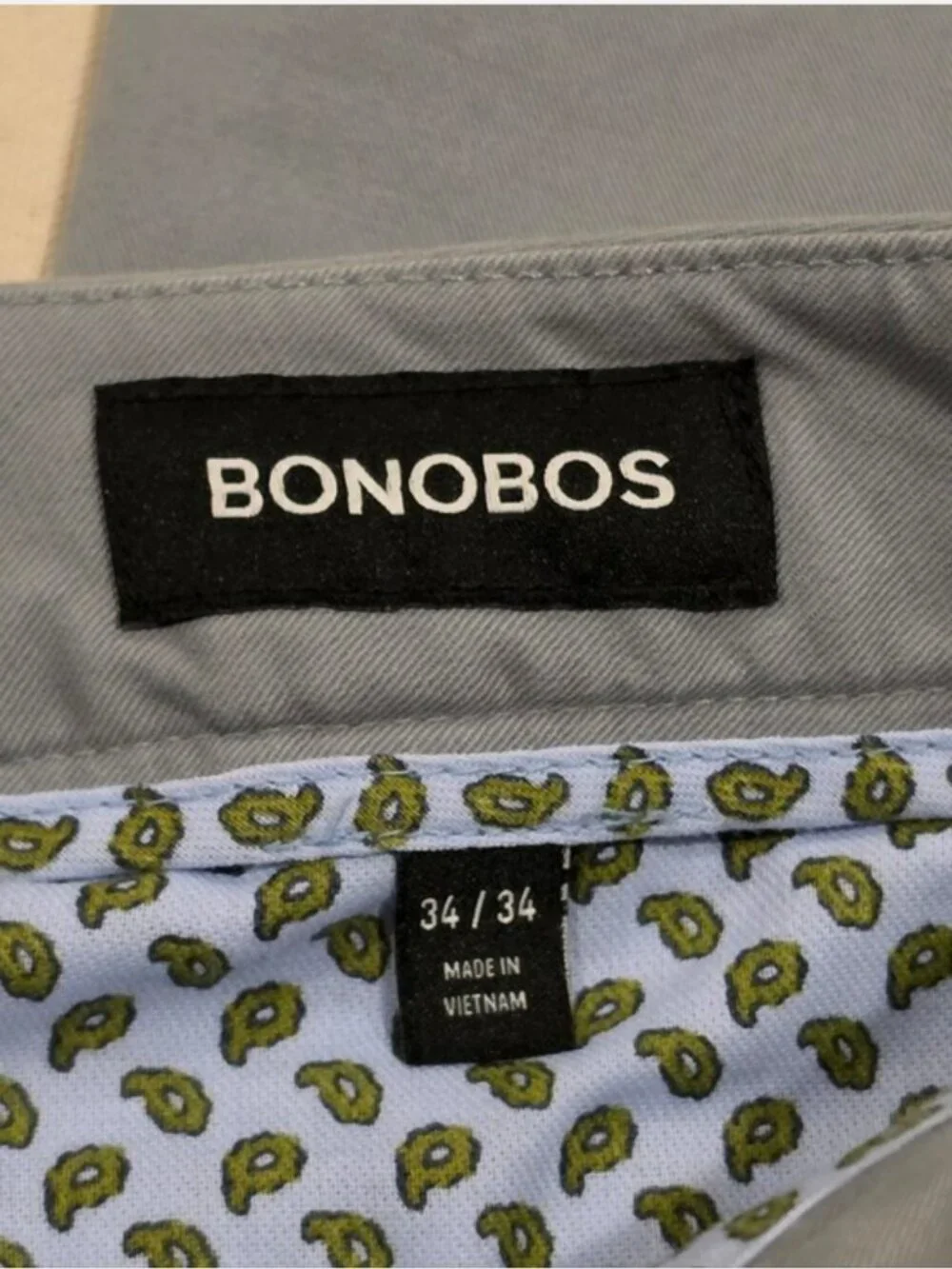 Bonobos Slim Fit Washed Chino 34/34
